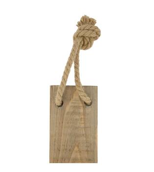 Assiette willkommen - Bois historique - 78x10x1,5 cm - Naturel