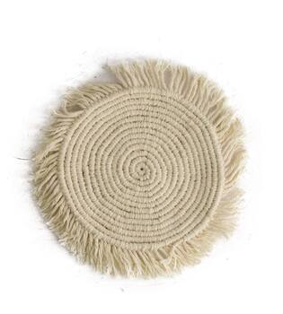 Placemat S fabric 13x1cm - White