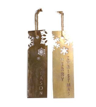 Sign metal 40x12.5x0.8cm A/2