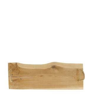 Tray teak wood with handle 57x20x2cm - Natural