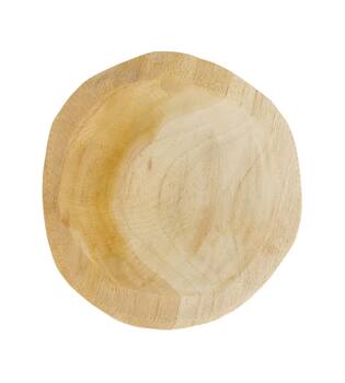 Bowl round teak wood 12x12x4cm - Natural