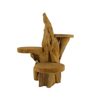 Root teak wood 35x38x40cm - Natural