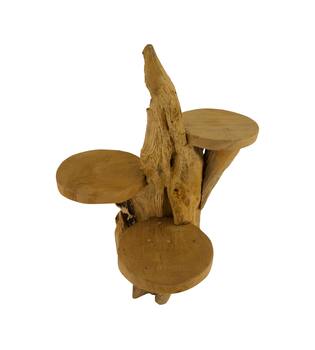 Root teak wood 35x38x40cm - Natural