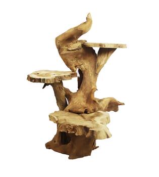Root teak wood 50x54x80cm - Natural