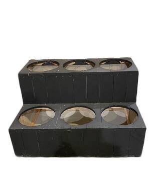 Wooden flower display 79.5x58x46cm