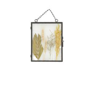 Photoframe with dried flowers glass 20x2x25cm