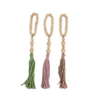 Hanger beads wood 2.5x2.5x38cm A/3
