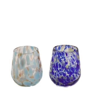 Vase glass 9.5x10cm - Multi