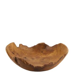 Bowl waxed teak Ø19x6cm