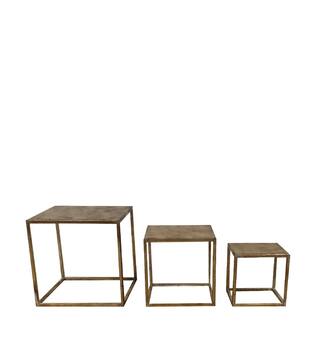 Side table metal 28x28x28cm S/3