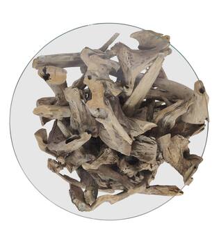 Table root with glass 60x60x57cm Ø60cm