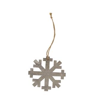 Hanger snowflake platane 12pc wood 12x12x0.6cm