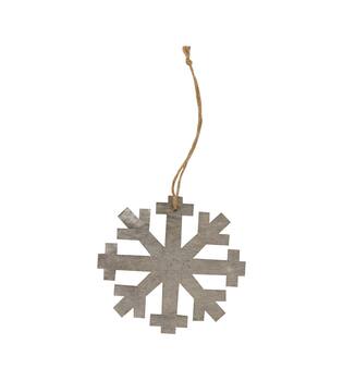 Hanger snowflake platane 6pc wood 18x18x0.6cm