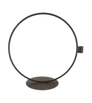 Dinnercandle holder metal 38x17.5x35cm - Black