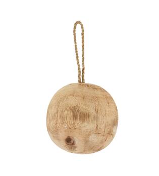 Ball albizia wood 12x12cm - Natural