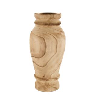 Vase paulownia wood 13x28cm - Natural