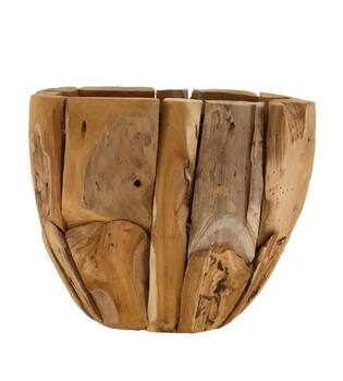 Planter teak 28x25cm - Natural