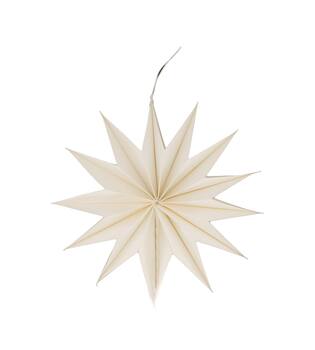 Hanger snowflake paper 30.5x8cm - White