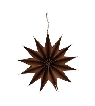 Hanger snowflake paper 30.5x8cm - Brown