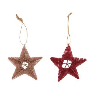 Hanger star plastic 10x3x10cm C/2