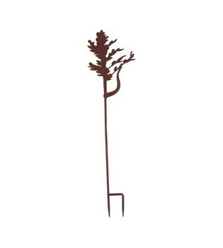 Leaf metal on stick 20x0.8x78cm