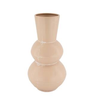 Vase metal 17x17x32.5cm