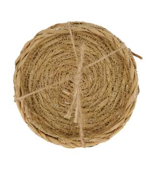 Coaster seagrass 9x9x2cm 4pc