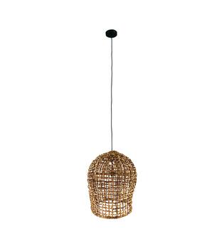 Hangelampe Hanoi - Bananenblatt - 46x46x56cm - Braun