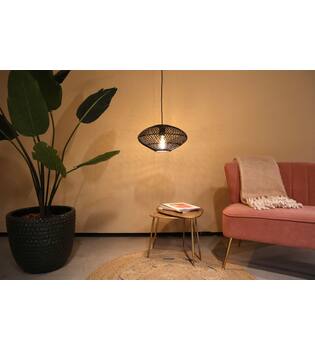 Ceiling light rattan 38x38x20cm