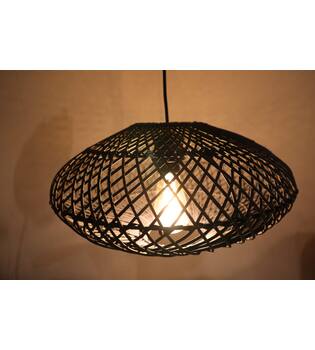 Ceiling light rattan 38x38x20cm