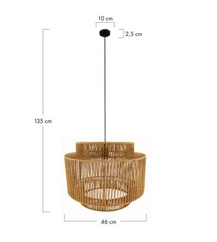 Ceiling light paper rope 46x46x35cm