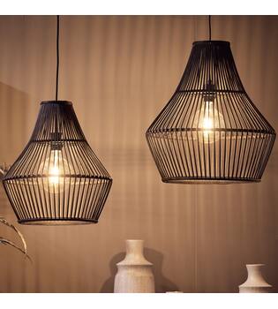 Ceiling light bamboo 46x46x50cm