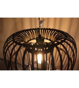 Ceiling light round bamboo 38x38x32cm