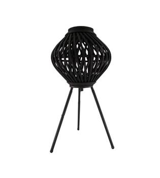 Lampadaire Essen - Bambou - 30x30x58cm - Noir