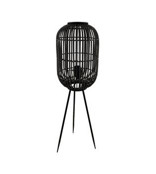 Lampadaire Essen - Bambou - 30x30x97cm - Noir