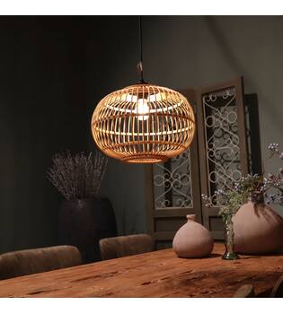 Ceiling light bamboo 38x38x27cm