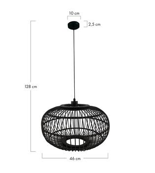 Ceiling light bamboo 46x46x28cm