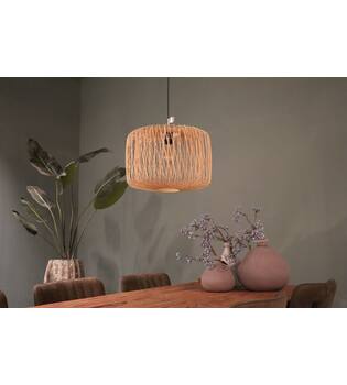 Ceiling light bamboo 46x46x34cm - Natural