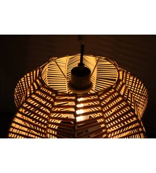 Ceiling light rattan 38x38x25cm
