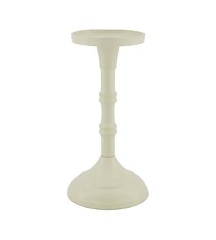 Pillar candle holder aluminium 10x10x20cm