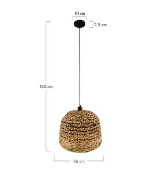 Ceiling light waterhyacinth 46x46x30cm - Natural