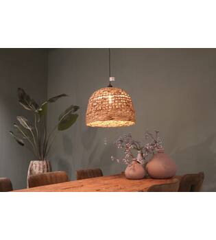 Ceiling light waterhyacinth 46x46x30cm - Natural