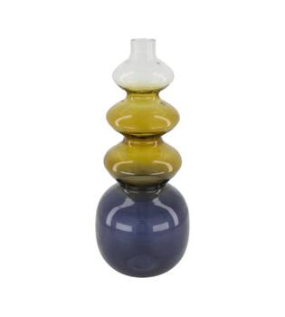 Vase glass 15x15x36cm - Multi