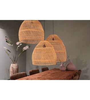 Ceiling light rattan 68x68x76cm S/3