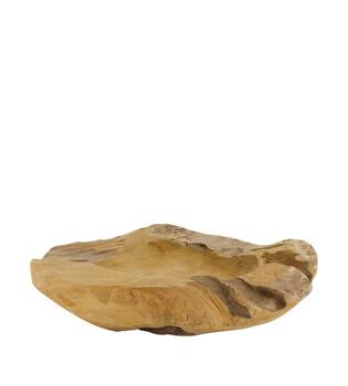 Bowl teak wood 30x26x9cm - Natural