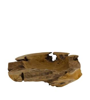 Bowl coffee teak wood 50x45x10cm - Natural