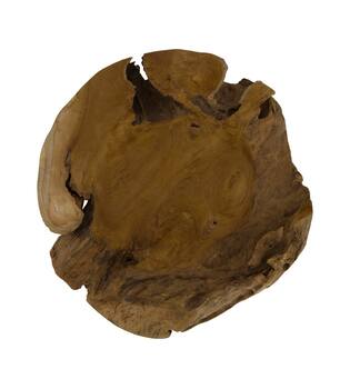 Bowl coffee teak wood 50x45x10cm - Natural