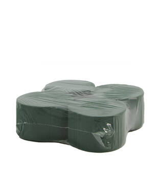 Floral foam round packed foam 8x8x5cm 4pc - Natural