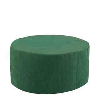 Floral foam round packed foam 14x14x7cm - Natural