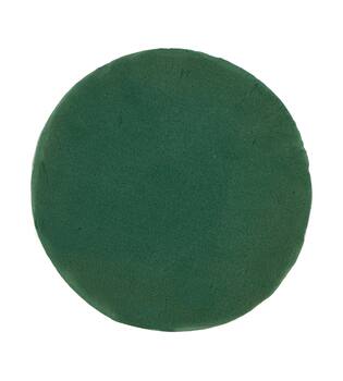 Floral foam round packed foam 14x14x7cm - Natural